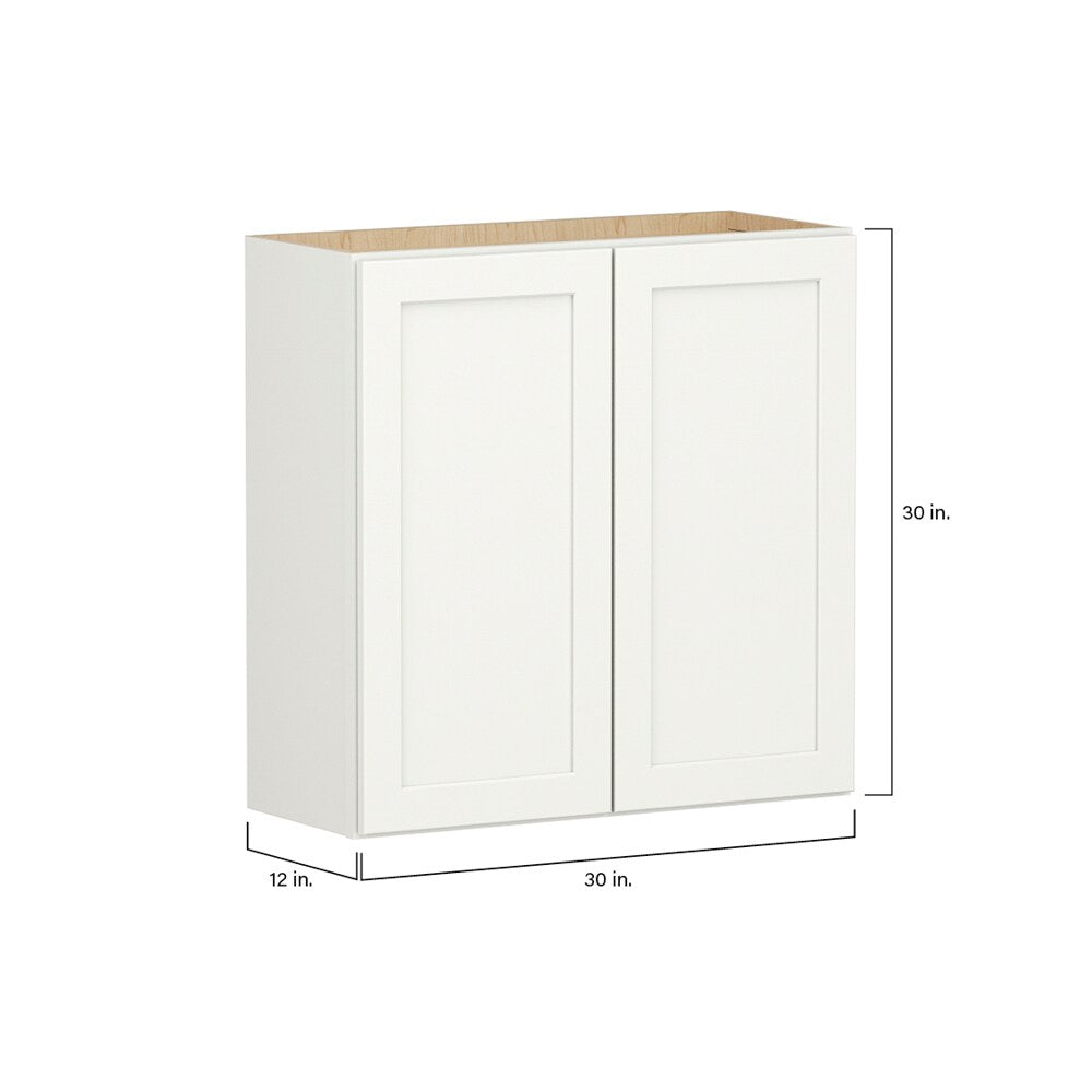 Shenandoah PRO Express Breckenridge 30-in W x 30.125-in H x 12-in D Linen Wall Fully Assembled Plywood Cabinet (Recessed Panel Shaker Door Style)