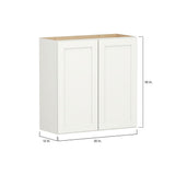 Shenandoah PRO Express Breckenridge 30-in W x 30.125-in H x 12-in D Linen Wall Fully Assembled Plywood Cabinet (Recessed Panel Shaker Door Style)