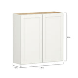 Shenandoah PRO Express Breckenridge 36-in W x 36.125-in H x 12-in D Linen Full Overlay Wall Fully Assembled Plywood Cabinet (Recessed Panel Shaker Door Style)