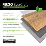 Pergo EverCraft Winding Creek Oak Brown Waterproof Hybrid Resilient Flooring 27-sq ft