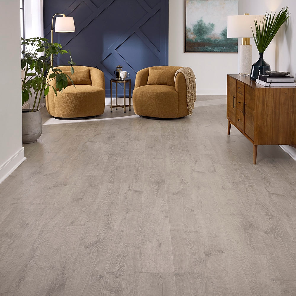 Pergo EverCraft Falls Trail Oak Gray Waterproof Hybrid Flooring Sample