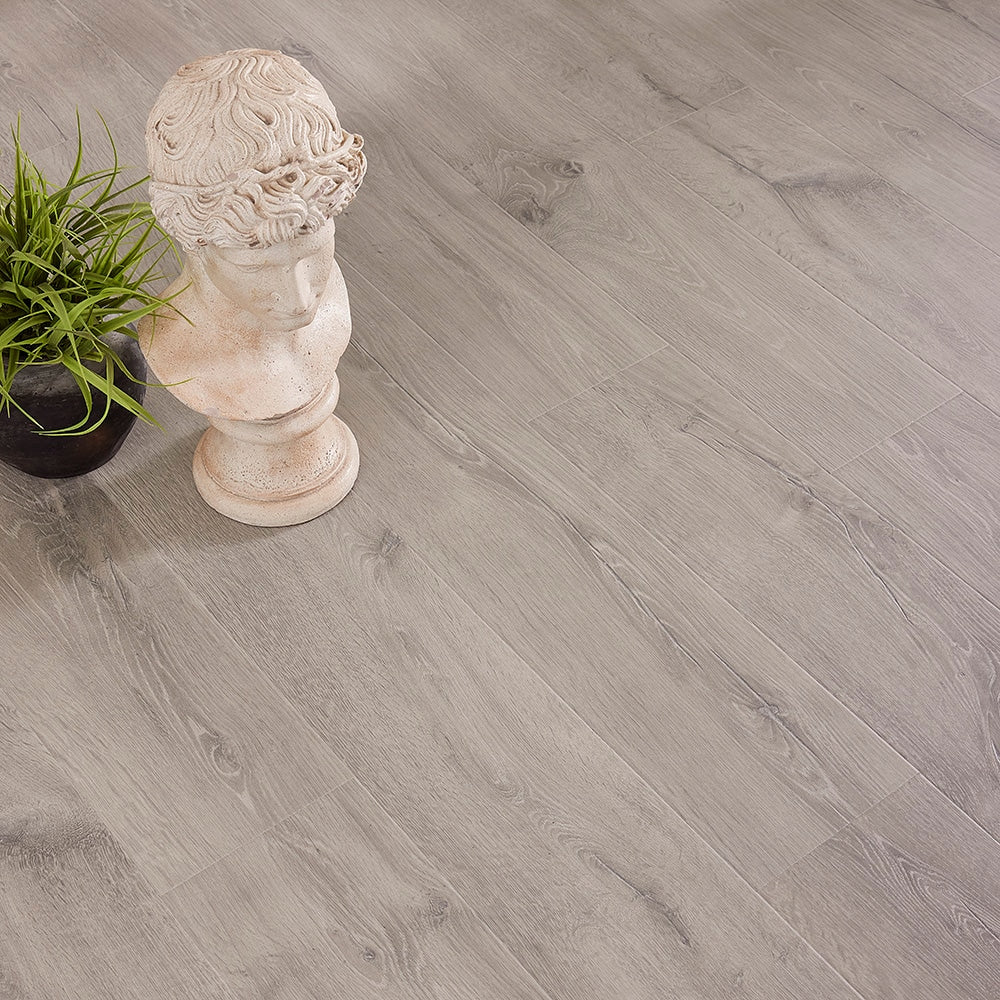 Pergo EverCraft Falls Trail Oak Gray Waterproof Hybrid Flooring Sample