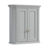 allen + roth 26-in x 30-in x 10-in Light Gray Bathroom Wall Cabinet