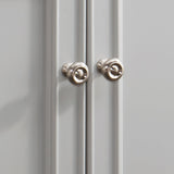 allen + roth 26-in x 30-in x 10-in Light Gray Bathroom Wall Cabinet