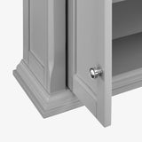 allen + roth 24-in x 28-in x 10-in Light Gray Bathroom Wall Cabinet