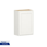 Shenandoah PRO Express Breckenridge 21-in W x 30.125-in H x 12-in D Linen Partial Overlay Wall Fully Assembled Plywood Cabinet (Recessed Panel Shaker Door Style)