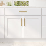 RELIABILT Fairplay 30-in W x 34.5-in H x 24-in D White Sink Base Ready To Assemble Plywood Cabinet (Recessed Panel Shaker Style)