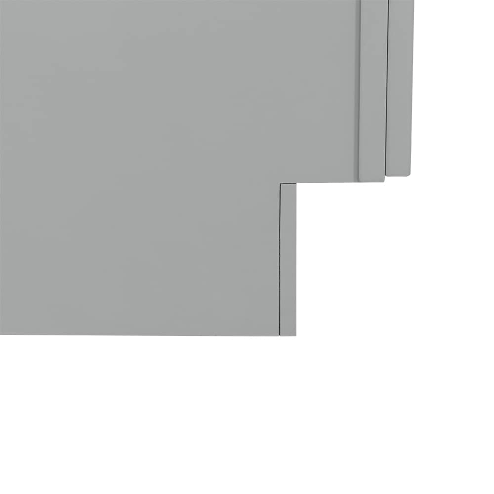 RELIABILT Overlake 15-in W x 34.5-in H x 24-in D Gray 1-Drawer Base Ready To Assemble Plywood Cabinet (Recessed Panel Shaker Door Style)
