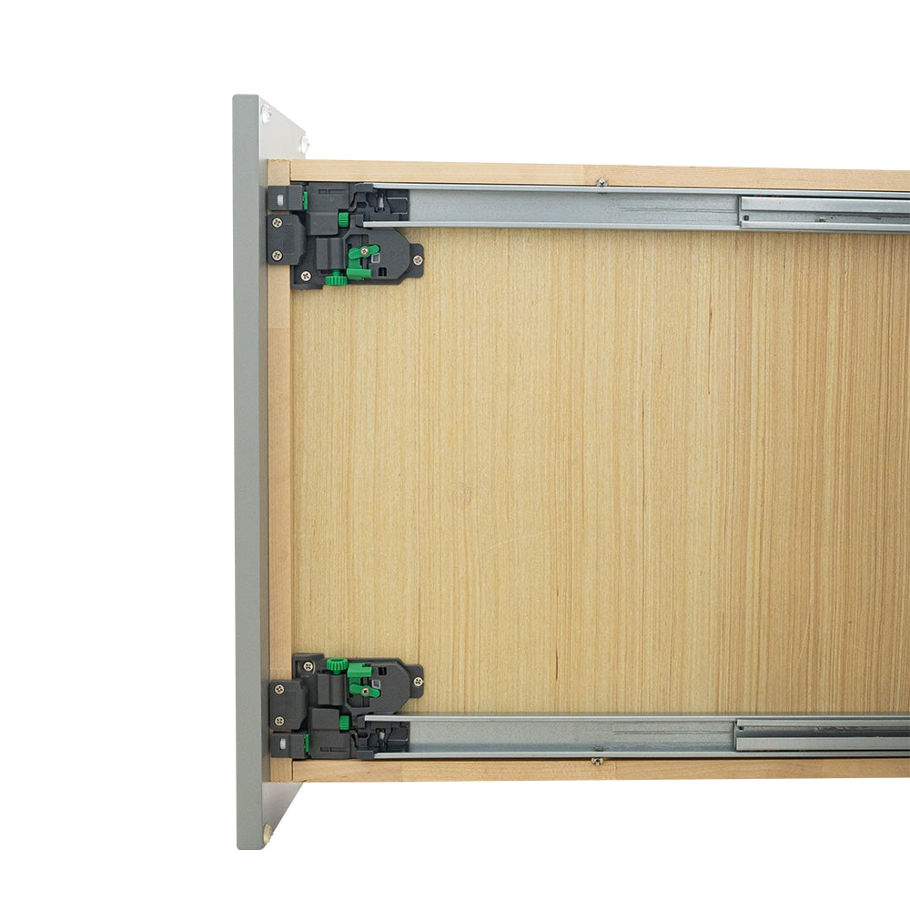 RELIABILT Overlake 21-in W x 34.5-in H x 24-in D Gray 1-Drawer Base Ready To Assemble Plywood Cabinet (Recessed Panel Shaker Door Style)