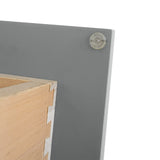 RELIABILT Overlake 21-in W x 34.5-in H x 24-in D Gray 1-Drawer Base Ready To Assemble Plywood Cabinet (Recessed Panel Shaker Door Style)