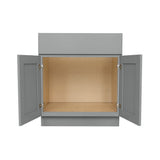 RELIABILT Overlake 30-in W x 34.5-in H x 24-in D Gray Sink Base Ready To Assemble Plywood Cabinet (Recessed Panel Shaker Style)