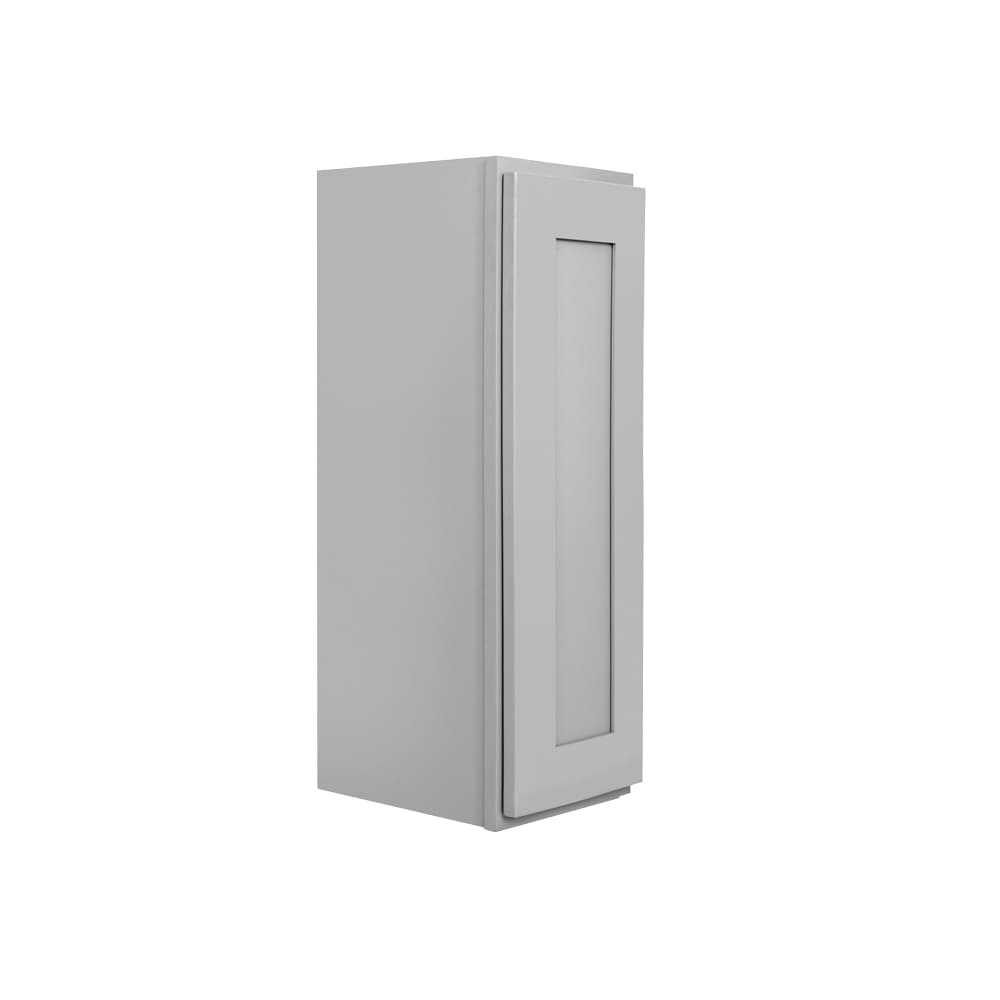 RELIABILT Overlake 9-in W x 30-in H x 12-in D Gray Wall Ready To Assemble Plywood Cabinet (Recessed Panel Shaker Door Style)