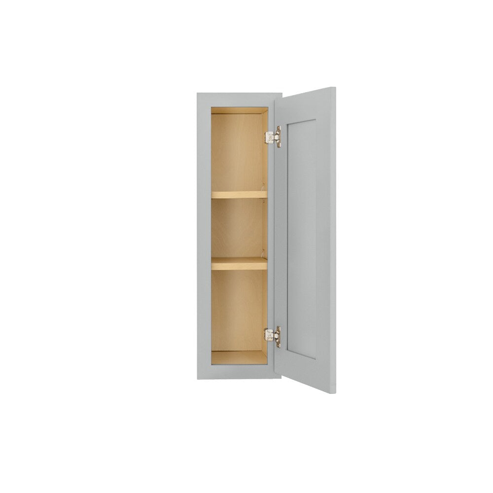 RELIABILT Overlake 9-in W x 30-in H x 12-in D Gray Wall Ready To Assemble Plywood Cabinet (Recessed Panel Shaker Door Style)