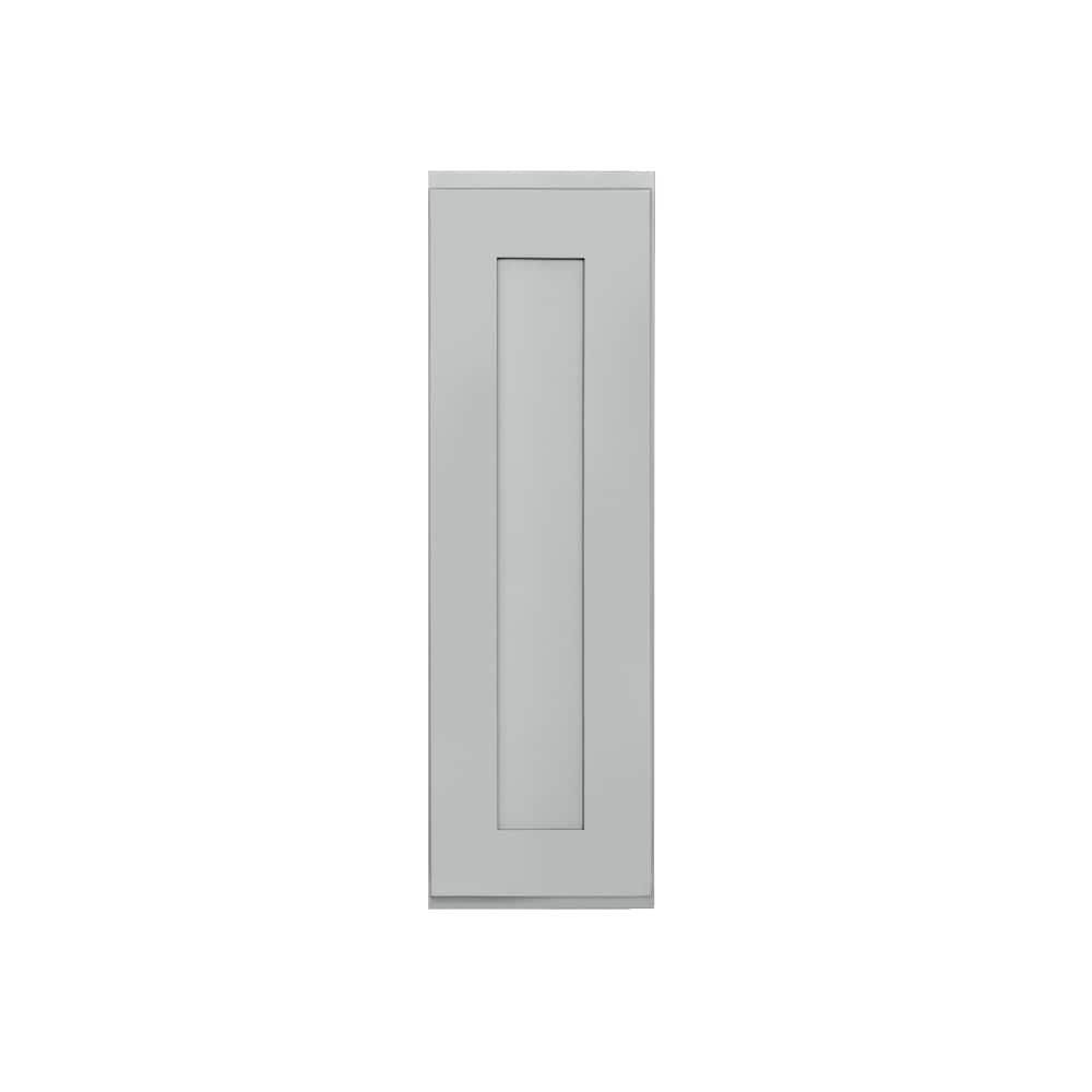RELIABILT Overlake 9-in W x 30-in H x 12-in D Gray Wall Ready To Assemble Plywood Cabinet (Recessed Panel Shaker Door Style)