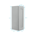 RELIABILT Overlake 9-in W x 30-in H x 12-in D Gray Wall Ready To Assemble Plywood Cabinet (Recessed Panel Shaker Door Style)