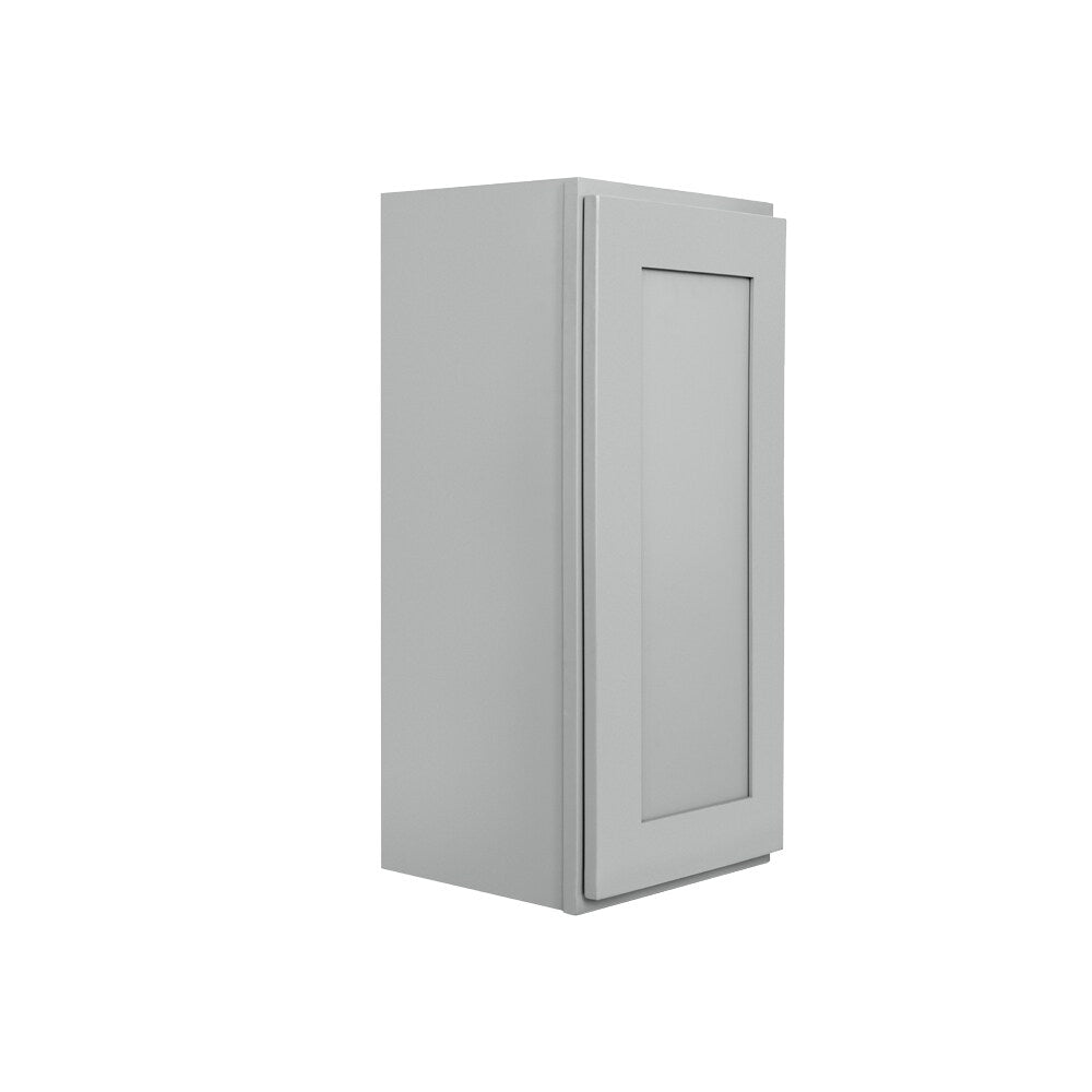 RELIABILT Overlake 12-in W x 36-in H x 12-in D Gray Wall Ready To Assemble Plywood Cabinet (Recessed Panel Shaker Door Style)