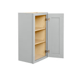 RELIABILT Overlake 12-in W x 30-in H x 12-in D Gray Wall Ready To Assemble Plywood Cabinet (Recessed Panel Shaker Door Style)