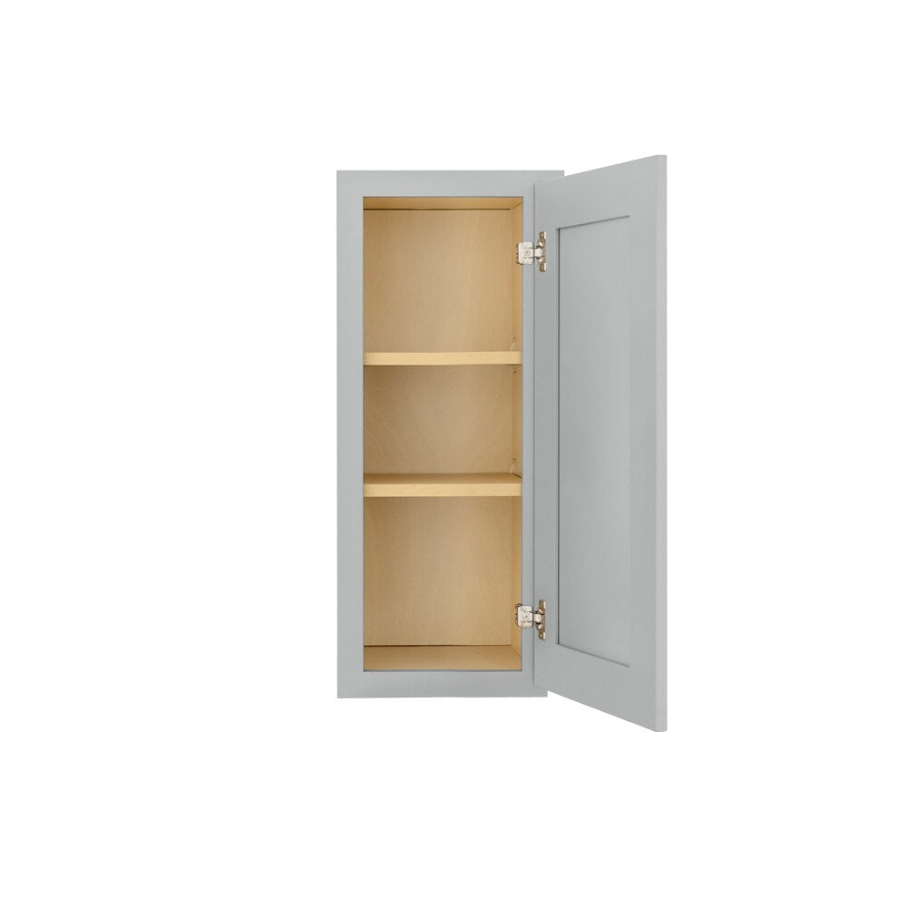 RELIABILT Overlake 12-in W x 30-in H x 12-in D Gray Wall Ready To Assemble Plywood Cabinet (Recessed Panel Shaker Door Style)