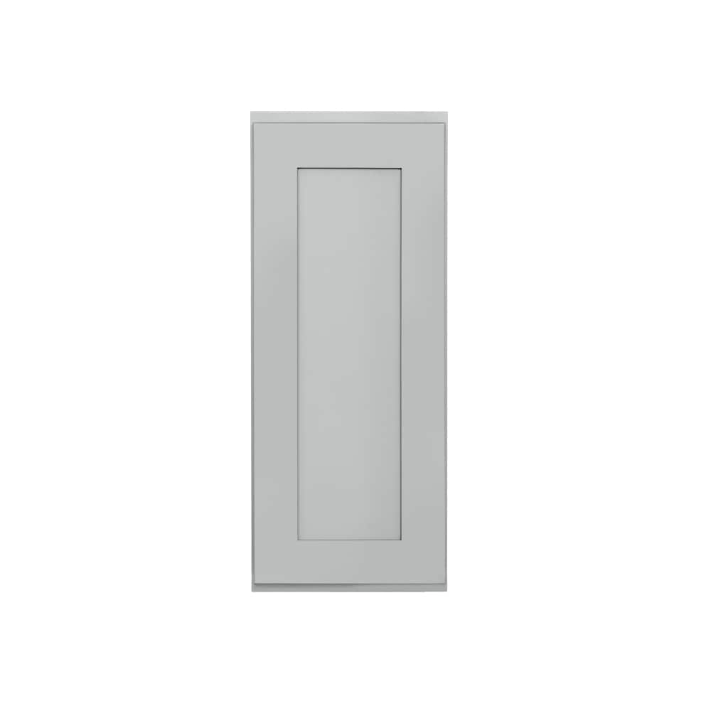 RELIABILT Overlake 12-in W x 30-in H x 12-in D Gray Wall Ready To Assemble Plywood Cabinet (Recessed Panel Shaker Door Style)
