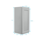 RELIABILT Overlake 12-in W x 36-in H x 12-in D Gray Wall Ready To Assemble Plywood Cabinet (Recessed Panel Shaker Door Style)