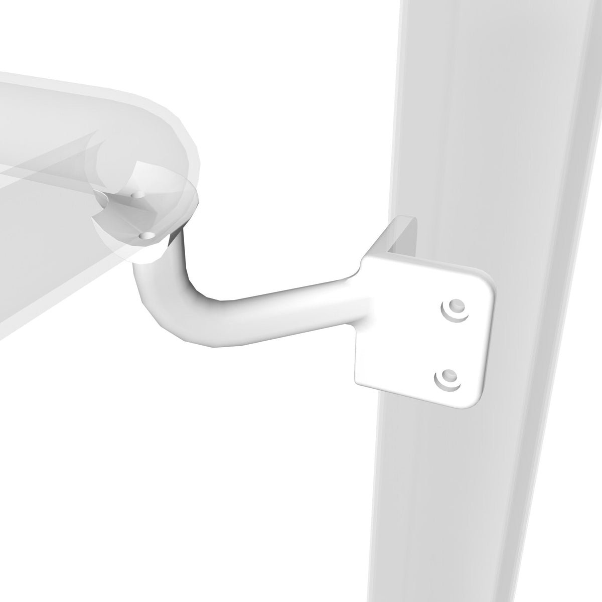 Deckorators 6-in White Aluminum Rail Bracket