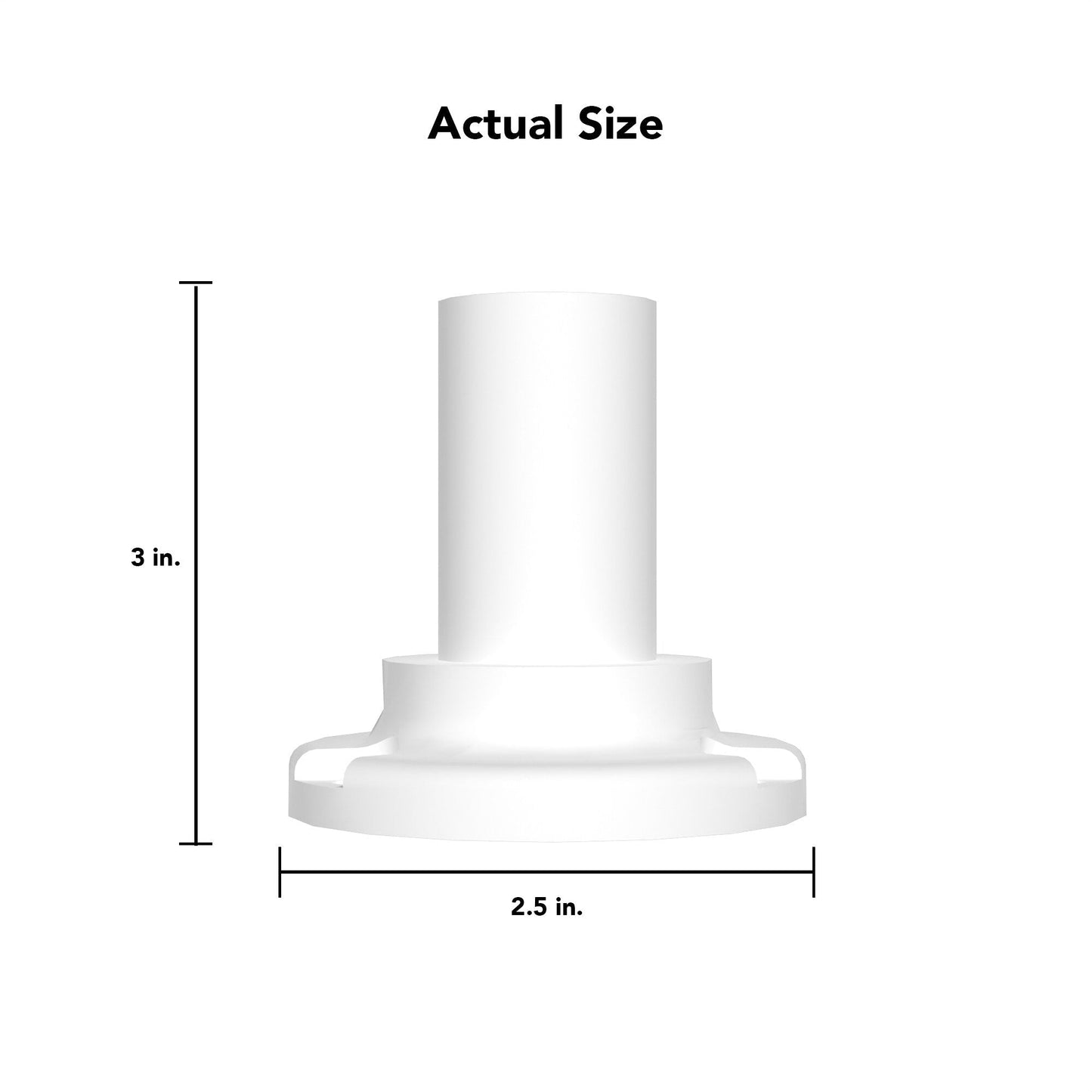 Deckorators 2-1/2-in White Aluminum Terminal