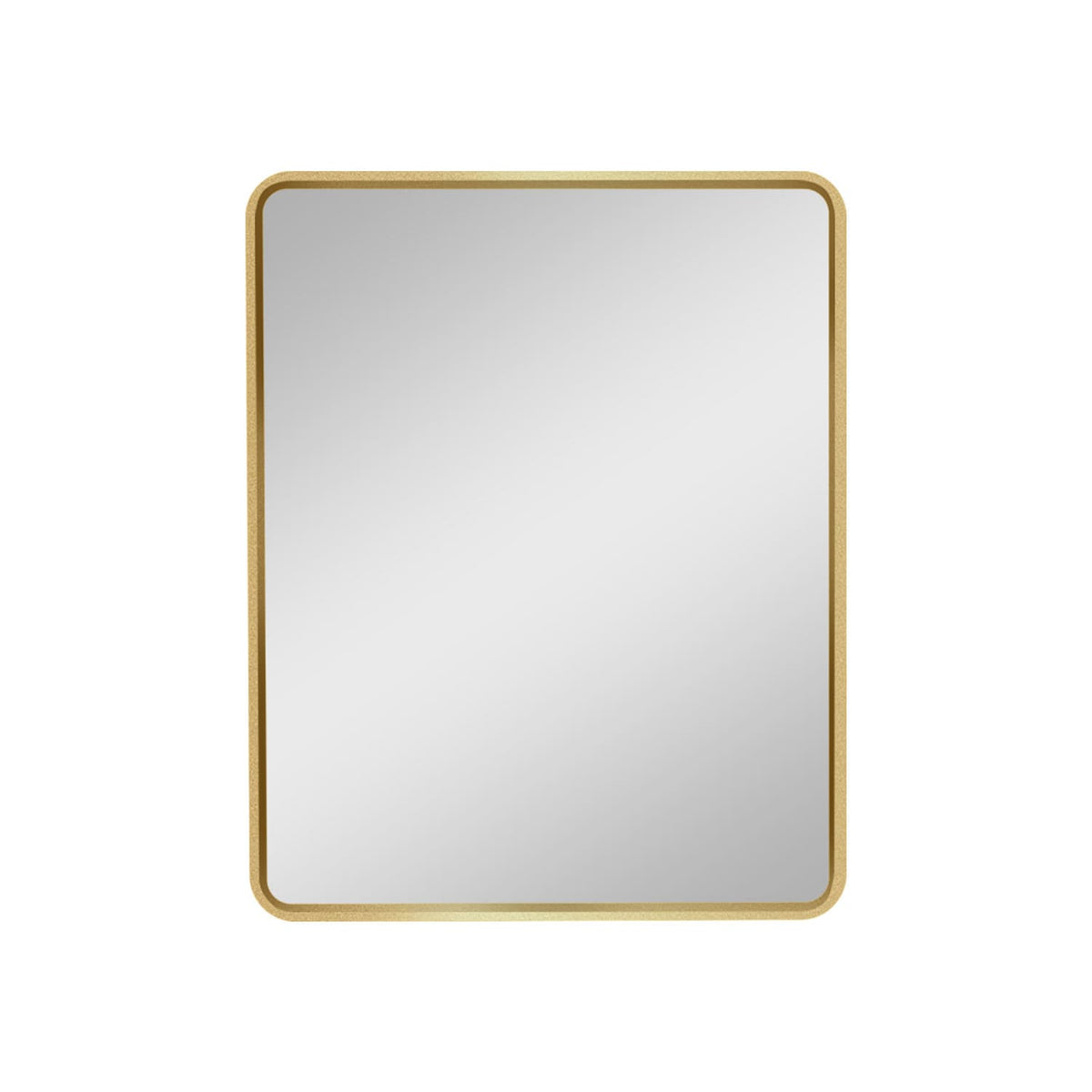 WELLFOR 20-in x 28-in Surface/Recessed Mount Gold Mirrored Medicine Cabinet