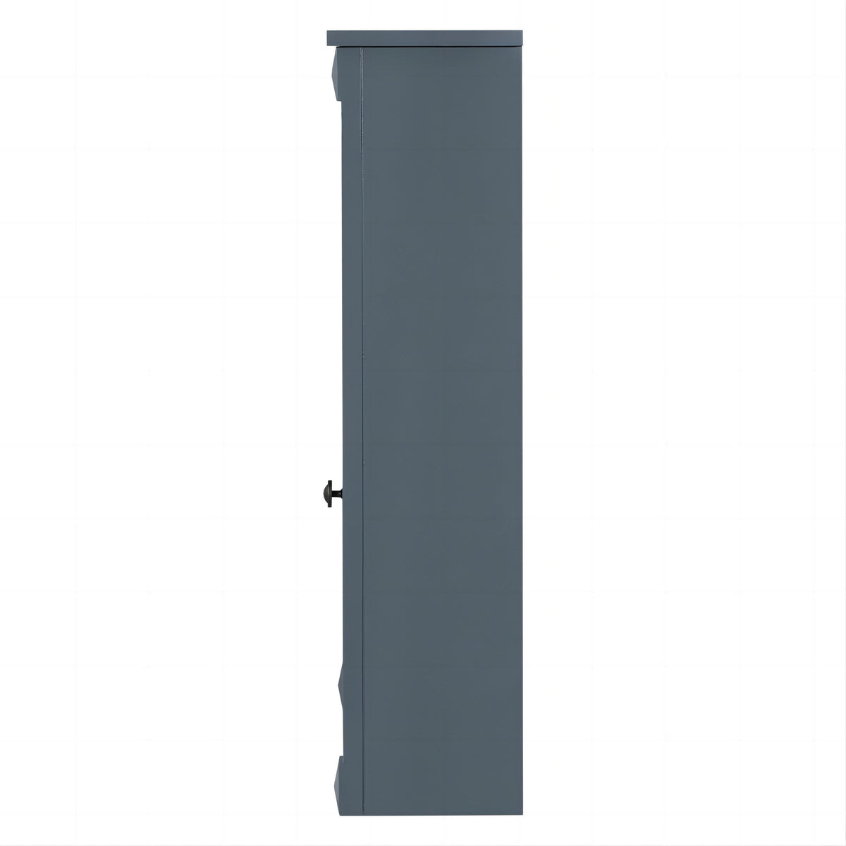 WELLFOR 35-in x 28.7-in Surface Mount Blue Mirrored Soft Close Medicine Cabinet