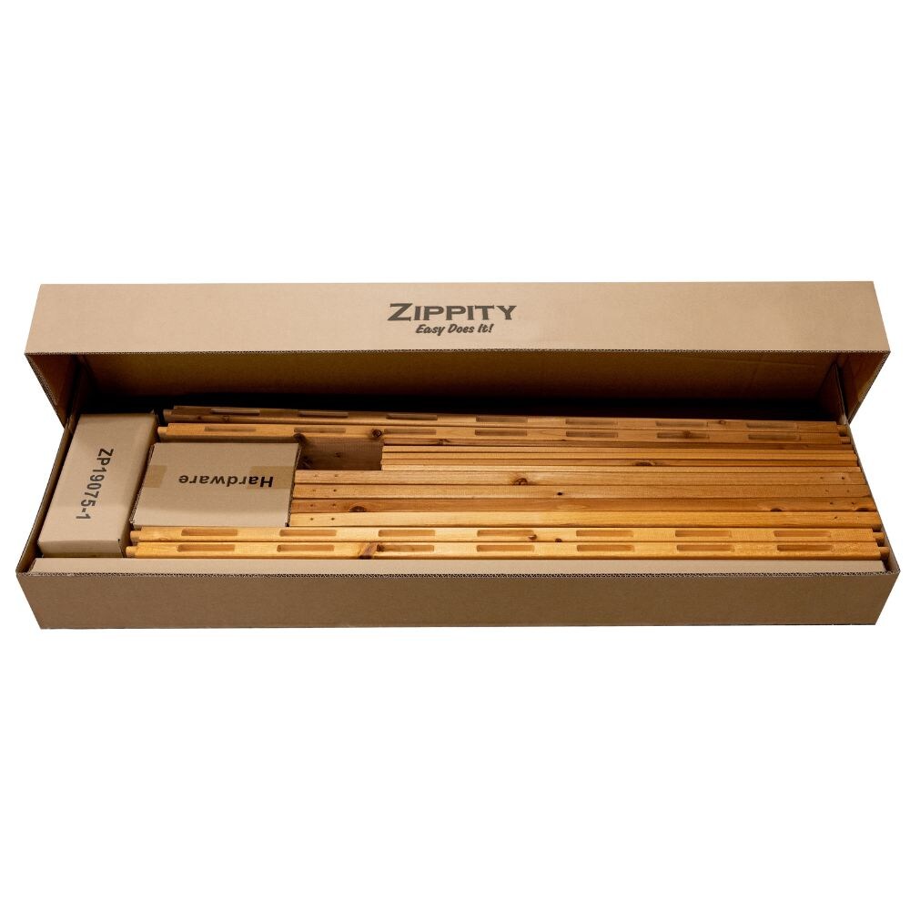 Zippity Outdoor Products 2.7-ft x 4-ft Pressure Treated Cedar Flat-top Garden No Dig Fence Panel