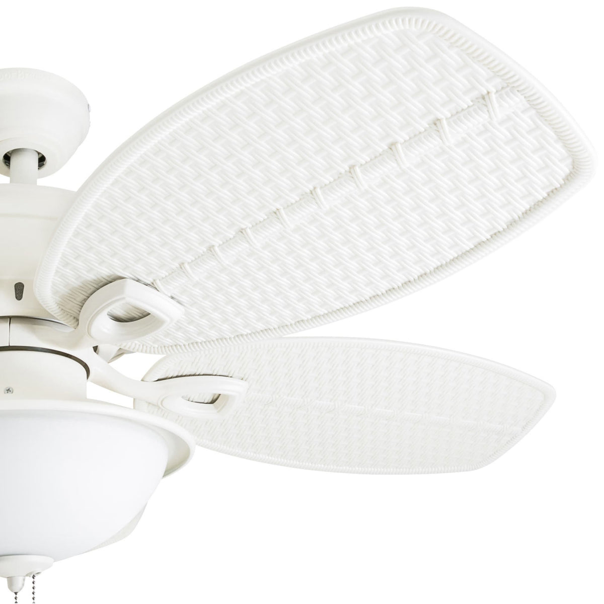 Harbor Breeze Cedar Shoals 44-in White LED Indoor/Outdoor Ceiling Fan with Light Kit (5-Blade)