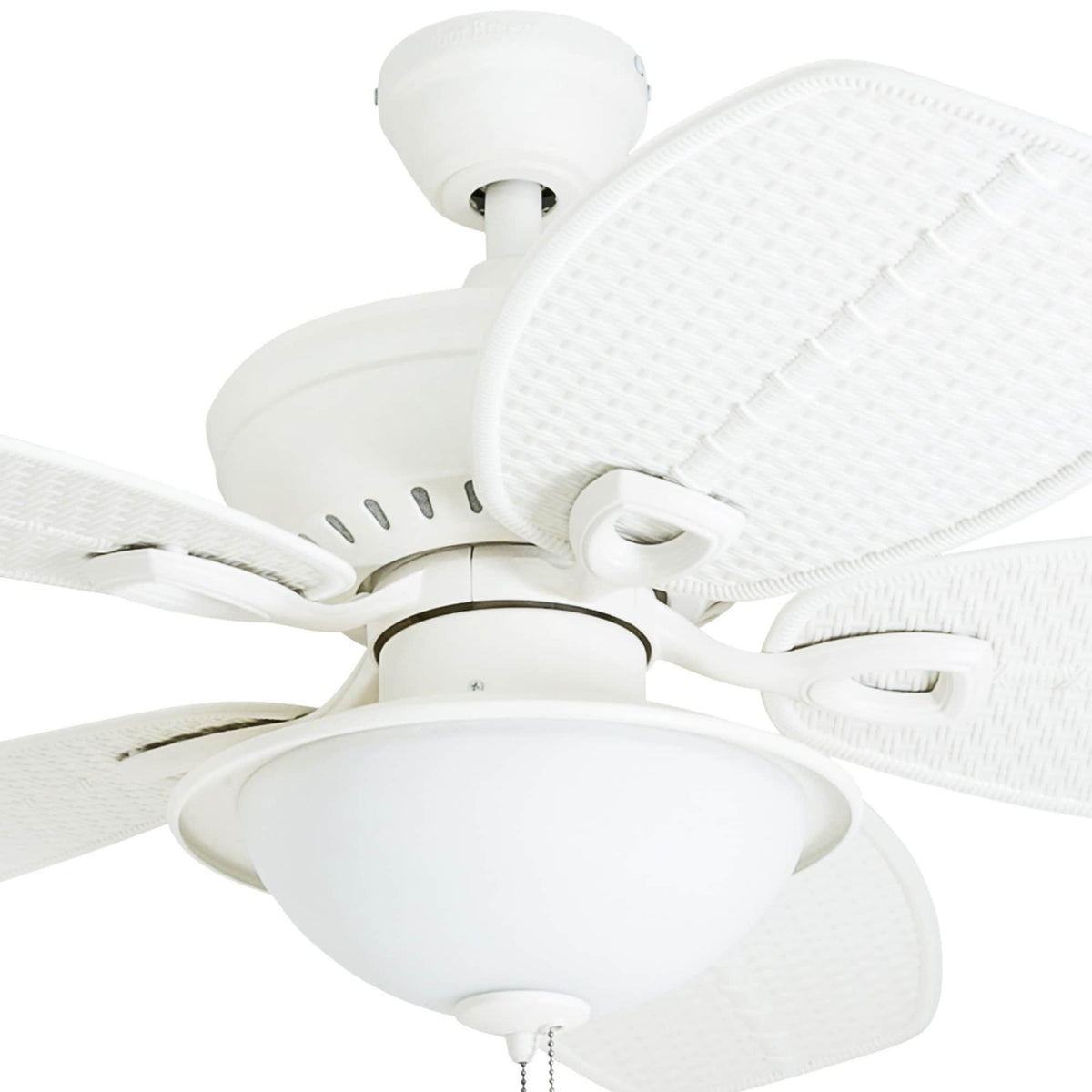 Harbor Breeze Cedar Shoals 44-in White LED Indoor/Outdoor Ceiling Fan with Light Kit (5-Blade)