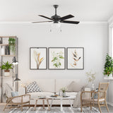 Harbor Breeze Caratuk River 52-in Bronze LED Indoor Ceiling Fan with Light Kit (5-Blade)