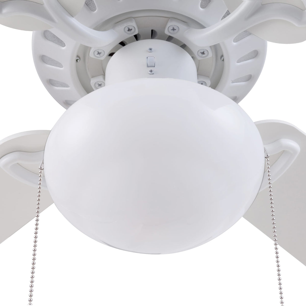 Harbor Breeze Armitage 42-in White LED Indoor Flush Mount Ceiling Fan with Light Kit (4-Blade)