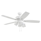 Harbor Breeze Notus 52-in White LED Indoor Ceiling Fan with Light Kit (5-Blade)