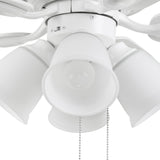 Harbor Breeze Notus 52-in White LED Indoor Ceiling Fan with Light Kit (5-Blade)
