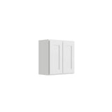 RELIABILT Parkstone 27-in W x 24-in H x 12-in D White Wall Fully Assembled Plywood Cabinet (Shaker Door Style)