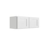 RELIABILT Parkstone 30-in W x 12-in H x 12-in D White Wall Fully Assembled Plywood Cabinet (Shaker Door Style)