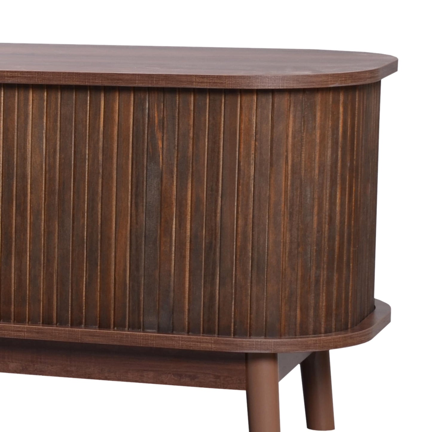 Fun Orange Modern/Contemporary Natural Wood+Brown Tv Cabinet (Accommodates TVs up to 70-in)