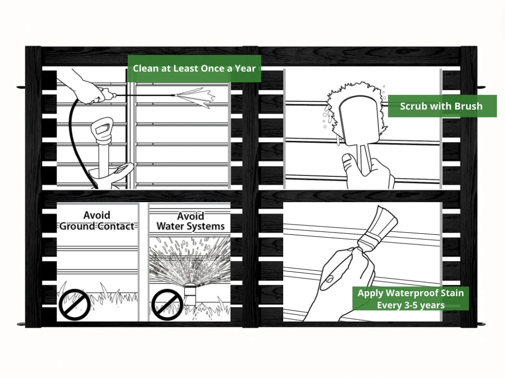 YARDLINK 4-ft x 6-ft Cedar Semi-privacy No Dig Fence Panel