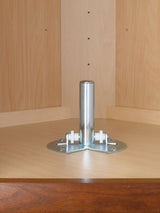 Rev-A-Shelf 28 in White Polymer Full Circle Lazy Susan with Bottom mount