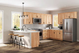 Project Source Branson 36-in W x 12-in H x 12-in D Hickory Wall Fully Assembled Cabinet (Recessed Panel Shaker Door Style)