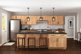 Project Source Branson 30-in W x 15-in H x 12-in D Hickory Wall Fully Assembled Cabinet (Recessed Panel Shaker Door Style)