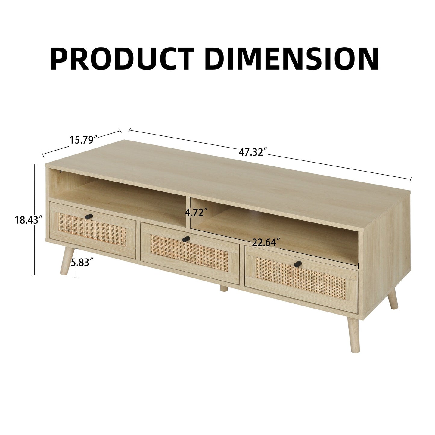 Fun Orange Modern/Contemporary Oak Tv Cabinet (Accommodates TVs up to 55-in)