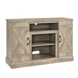 Fun Orange TV-STAND Farmhouse/Rustic Light Gray Tv Cabinet (Accommodates TVs up to 50-in)