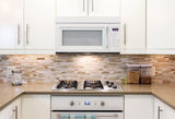 Elida Ceramica Crackled Linear Silk 12-in x 12-in Glazed Porcelain/Marble Linear Mosaic Wall Tile (1.05-sq ft)