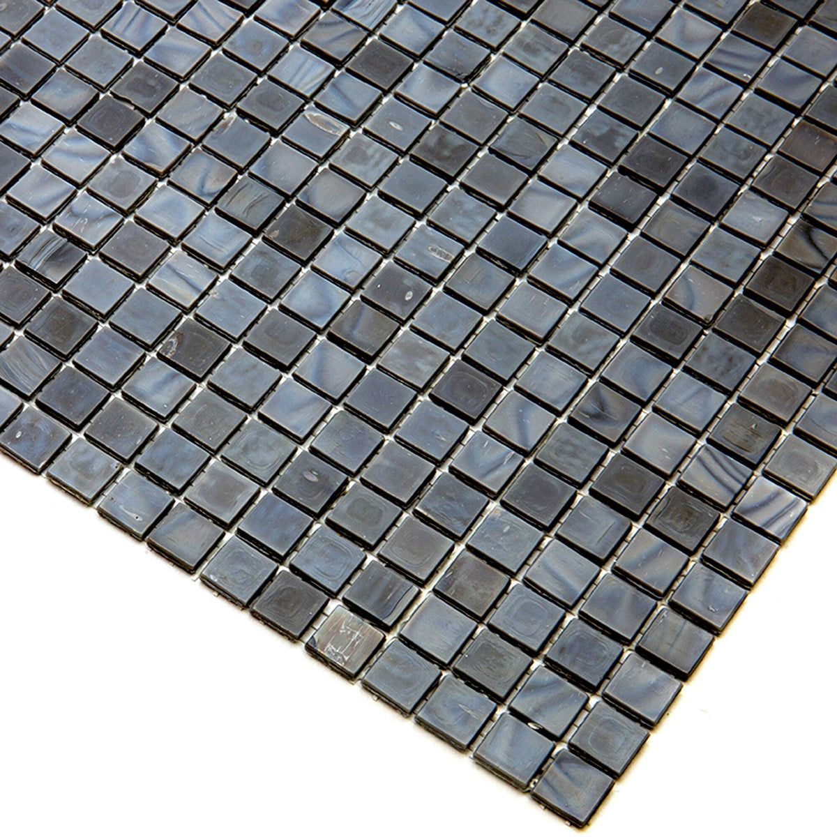 Apollo Tile Skosh Mouse Gray 11-1/2-in x 11-1/2-in Glossy Glass Uniform Squares Floor and Wall Tile (18.69-sq. ft/ Carton)