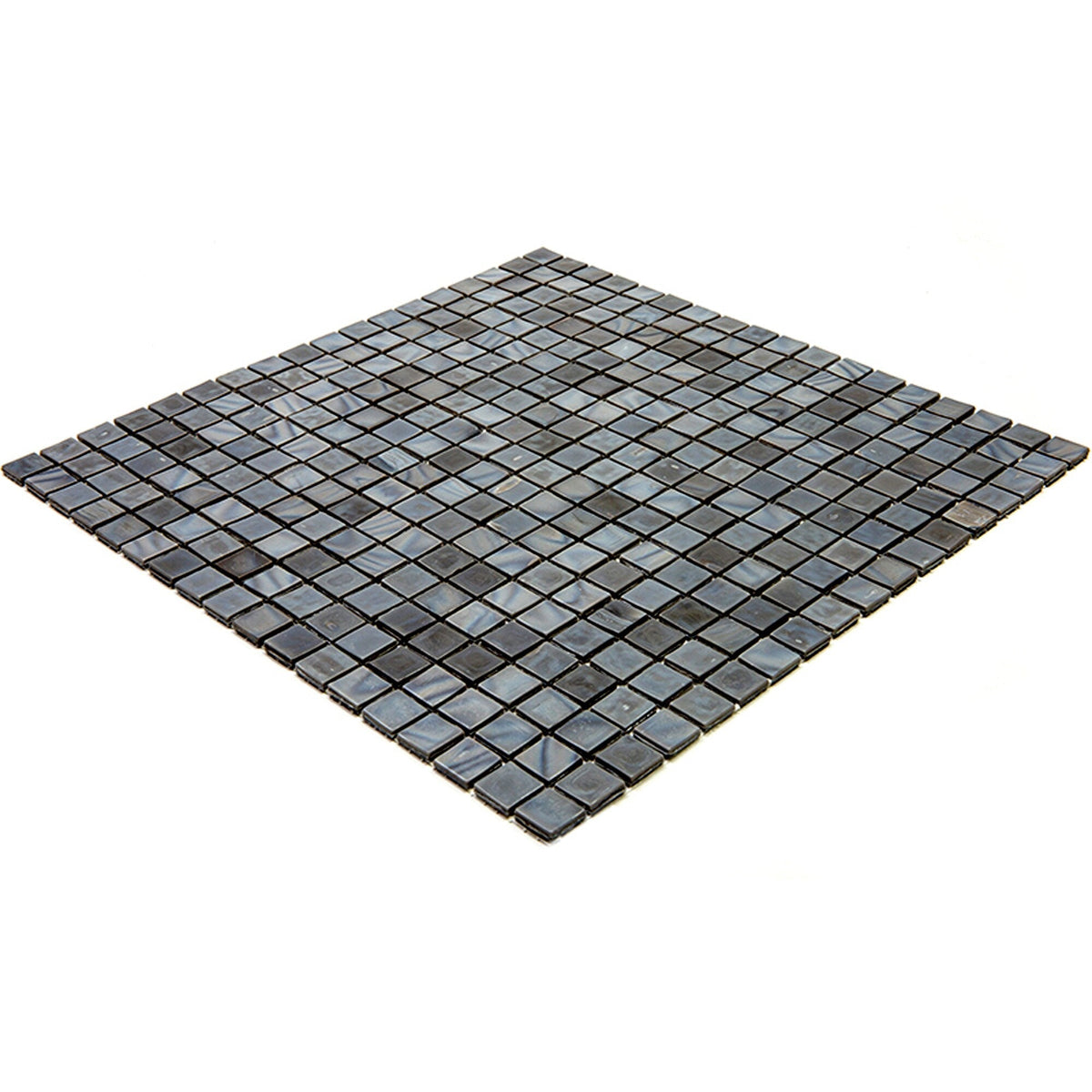 Apollo Tile Skosh Mouse Gray 11-1/2-in x 11-1/2-in Glossy Glass Uniform Squares Floor and Wall Tile (18.69-sq. ft/ Carton)