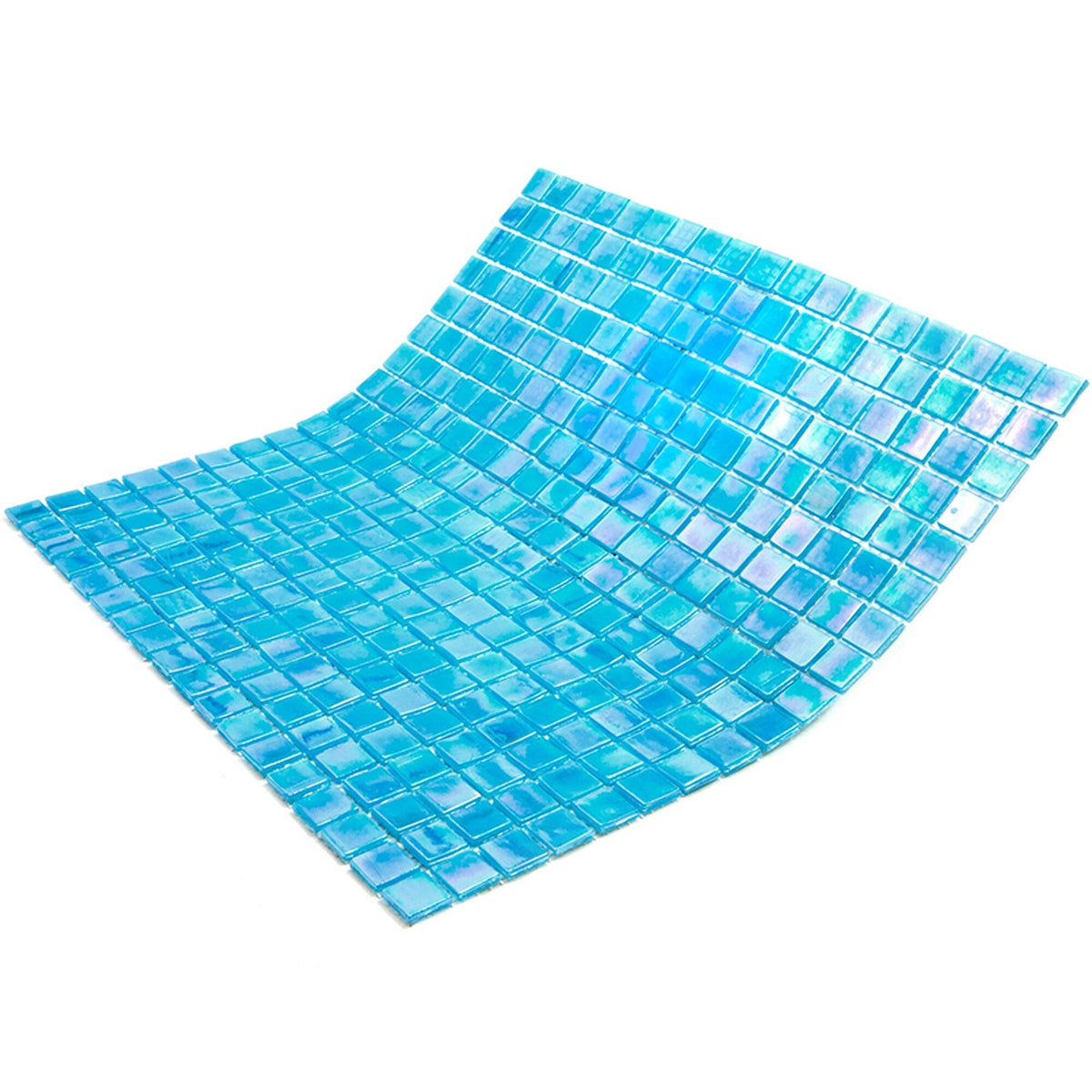 Apollo Tile Skosh Sea Blue 11-1/2-in x 11-1/2-in Glossy Glass Uniform Squares Floor and Wall Tile (18.69-sq. ft/ Carton)