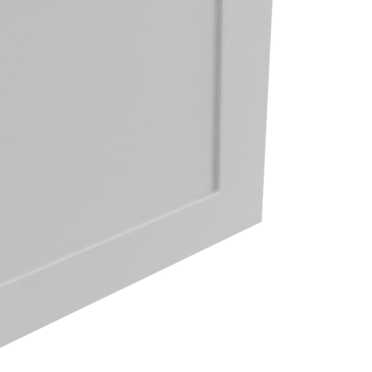 RELIABILT Overlake 15-in W x 30-in H x 12-in D Gray Wall Ready To Assemble Plywood Cabinet (Recessed Panel Shaker Door Style)