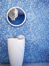 Apollo Tile Mingles Olympic Blue 12-in x 12-in Glossy Glass Uniform Squares Floor and Wall Tile (20-sq. ft/ Carton)